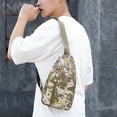 thumbnail image 5 of WIZUTIZ Sling Bag for Men Outdoors Chest Bag for Men Small Crossbody Bags with Convertible Shoulder Strap Shoulder Bags Gym Bags for Men Solid Bags Water Resistant Classic Bag 1 PC Camouflage, 5 of 5
