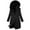 Black, variant on Women Attumn Winter Solid Composite Zipper Long Sleeve Jacket Pocket Outerwear Coat Winter Coat Anorak Women Fashion Sleeve Warm Thicken Outerwear Lost Peak Jacket New Mom Ladies Clothes Womens Long