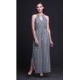 thumbnail image 5 of Bimba Geometric Ladies Sleeveless Long Print Maxi Dress with Side Slits Summer Wear-Large, 5 of 6