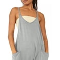 thumbnail image 4 of Keeccty Women Woven Casual Back Zip Pocket Spaghetti Strap Braces Overalls, 4 of 4