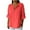 Watermelon Red, variant on Wyobmus Linen Shirt for Women Button Shirts 3/4 Sleeve Cotton Collared V Neck Solid Casual Blouses With Pocket Black