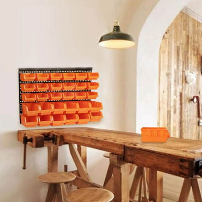 Wallmaster 8-Bin Storage Bins Garage Rack System 2-Tier Orange Tool  Organizers Cube Baskets Wall Mount Organizations (Orange) - Yahoo Shopping