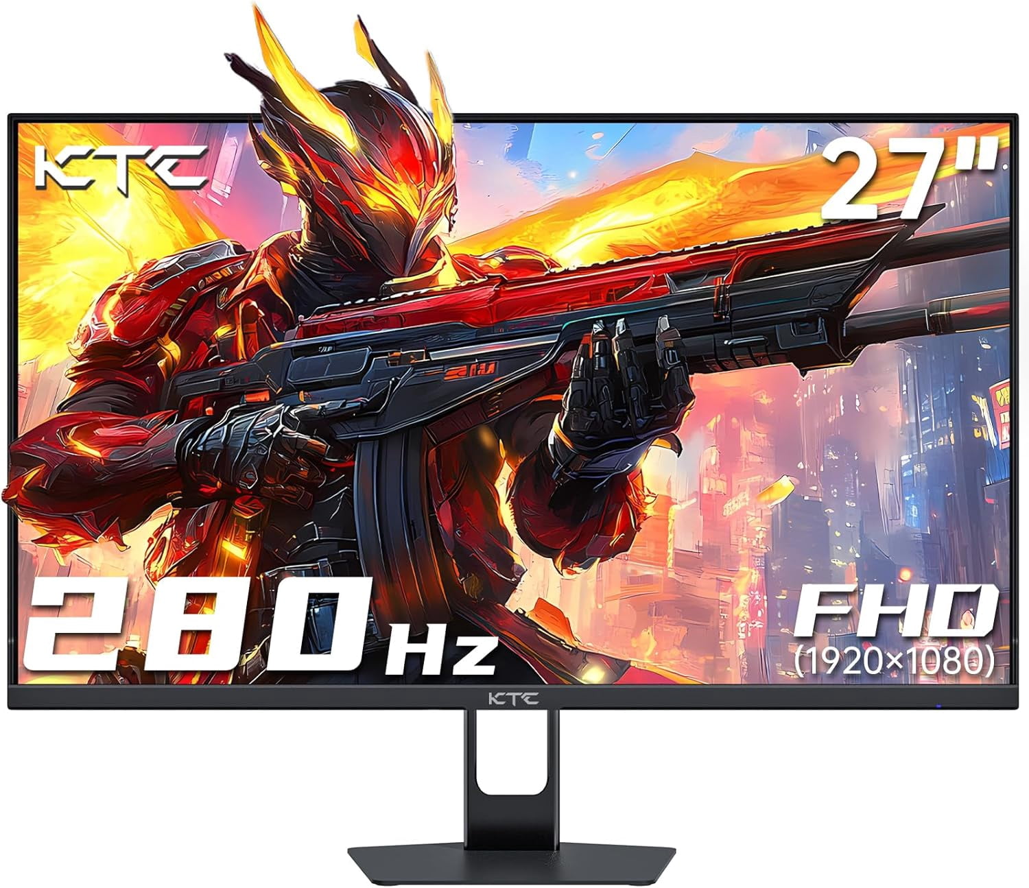 Restored KTC 27 Inch 280Hz Gaming Monitor, FHD 1080P 240Hz PC