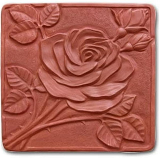 X-ROSE8037 Moules de Jardin Pierre de Pas Rose Mold - Lot de 2