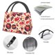 thumbnail image 4 of Fotbe Skull rock record music heart Bolsa Térmica Portátil con Estampado, Bolsa de Entrega de Alimentos Aislada, Bolsa Reutilizable de Gran Capacidad para Comidas y Supermercado, 4 of 6