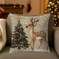 thumbnail image 5 of Christmas Pillow Covers 17.7x17.7 Inches Decorative Pillow Cases with Soft Fabric Hidden Zipper for Home Decor, 5 of 6
