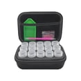 thumbnail image 1 of Caja de almacenamiento de botellas Bolsa de botella de 10 ml de punto de cruz 15 rejillas Contenedor de viaje de aceite esencial EVA, negro Inevent HA004216-03, 1 of 7