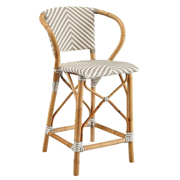 Monaco Twill Wicker Counter Stool