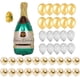 thumbnail image 3 of Juego de globos Worallymy, botella de champán, Kit de globos de lentejuelas, fiesta de cumpleaños, boda, celebración, decoración inflable Worallymy JD735799637, 3 of 7