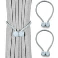 thumbnail image 1 of Attaches de Rideau Magnétiques, 2 Pack Attaches de Rideau Style Octogonal, Corde Décorative de 18 Pouces, Attaches de Rideaux Décoratifs pour Maison Cuisine Fenêtres Rideaux (Gris), 1 of 5