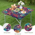 thumbnail image 4 of Bohemian Print Square Tablecloth 34x34 Inch with Elastic Hem, Perfect for Card Tables and Outdoor Dining Settings, 4 of 6