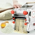 thumbnail image 2 of 110V 240mm Electric Pasta Press Maker Automatic Noodles Machine Dumpling Skin Maker +3/9mm Wide Noodle Cutter +2mm/6mm Noodle Cutter, 2 of 10