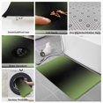 thumbnail image 6 of Dark Sea Green Black Ombre Bath Mat 3 Piece Bathroom Rug Set, Modern Gradient Abstract Art Non Slip Bath Rug Contour Mat and Toilet Lid Cover, Absorbent Shower Mats Soft Bath Rugs and Mats Sets, 6 of 8