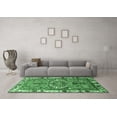 thumbnail image 3 of Ahgly Company Indoor Round Persian Emerald Green Traditional Area Rugs, 6' Round, 3 of 4