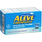 Aleve Pain Relieve-Fever Reducer Liquid Gels, 20 CT (Pack of 6)