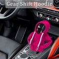 thumbnail image 3 of Car Gear Shift Hoodie, Universal Gear Shift Knob Cover, Hoodie For Car Shifter, Automotive Manual Interior Cute Gadgets, Car Interior Accessories, Car Shifter Stick Protector Decoration-Pink, 3 of 5