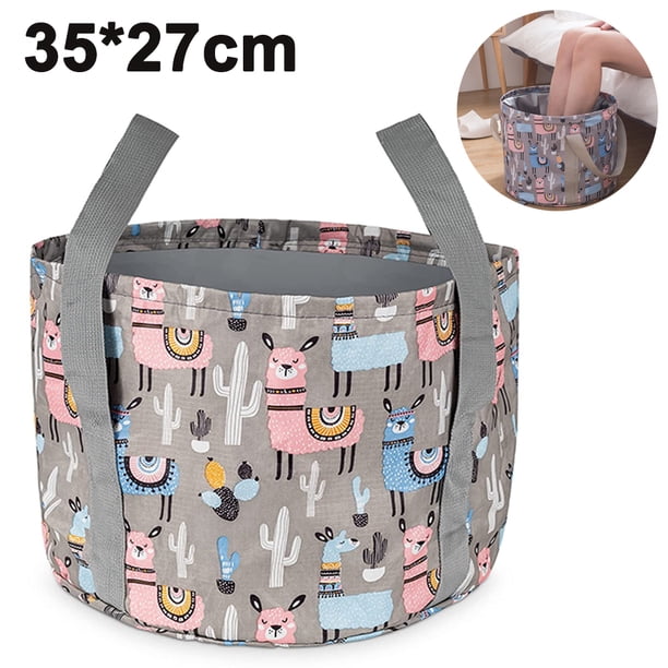Cubo Plegable, Lavabo portátil Multiusos para remojar los pies Fokelyi 221182-3