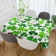 thumbnail image 5 of Coolnut Saint Patrick Shamrock Tablecloth Rectangle Colorful Table Cloth Large Square Table Cover for Dining Kitchen Party 54"x54" Decor Gift, 5 of 7
