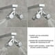 thumbnail image 4 of Brass Diverter Valve Shower Shut-off Valve 2-way Y Splitter 1/2 Inch For Shower Hose And Shower Head Chrome, 4 of 4