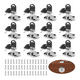 thumbnail image 2 of Set 12pcs Cerradura  Bloosom Chapa Para Muebles Cajones Closet Con Llaves Plata, 2 of 4