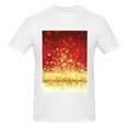 thumbnail image 4 of Bingfone Red Gold Glitter Men'S Loose Fit Short-Sleeve Pocket T-Shirt, 4 of 7