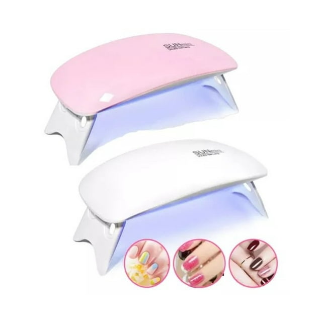 Lampara para uñas uv led, secadora de uñas, portatil blanca