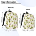 thumbnail image 3 of Honeii Avocado Work Out Print Canvas College Laptop Backpack, Durable Rucksack Travel Notebook Bag School Backpack Book Bag for Men Women-Small, 3 of 7