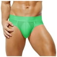 thumbnail image 2 of Jwputqe&nbsp;Mens Boxer Briefs,Mens Briefs,Boxer Briefs,Breathable,Comfort Fit,Solid,Elastic Waist,Nylon,Spandex,Green,M, 2 of 6