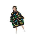 thumbnail image 3 of Oversized Hoodie Blanket Wearable Blanket Sweatshirt Plush Warm Cozy Fleece Top for Women Men Kids, 3 of 6