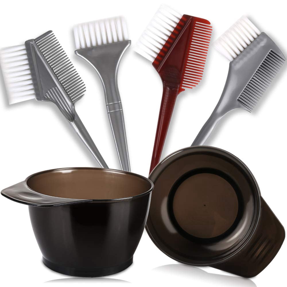 Roofei 6 Pcs Professional Salon Hair Coloring Dyeing Kit ...