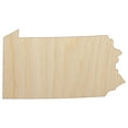 thumbnail image 1 of Pennsylvania State Silhouette Wood Shape Unfinished Piece Cutout Craft DIY Projects - 6.25 Inch Size - 1/4 Inch Thick, 1 of 7