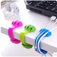 thumbnail image 2 of Cable Manager Cable Clip Organiser Desk Cable Clip Cable Attachment Cable Guide for Desk 6 PCS, 2 of 5