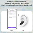 thumbnail image 2 of Ne20 Earbuds, Ne20 Translation Earbuds with 140 Language AI Translator Real Time, NE20 Wireless Headphones, Bluetooth 6.0 Earphone, LCD Touch Screen, for Travel, Business, Learning (1PC*Black), 2 of 9