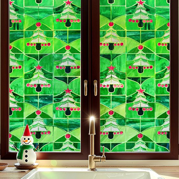 Lámina para ventanas ADD.HERES Christmas Forest Privacy, 60 x 90 cm