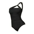 thumbnail image 6 of MSJUHEG 1 Piece Swimsuit,Ruched Monokinis,Tie Side,Monokini,Ruched Push Up Bathing Suit,Plus Size One Piece Swimsuit,One Piece Swimsuits Black S, 6 of 6