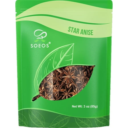 Soeos Star Anise 3 oz (85g) , Aromatic Star Anise