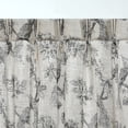 thumbnail image 5 of Everyday Celebration Peacock Print Room Darkening Pleated Panel W/Back tabs, 25x96"(2pcs) Black, 5 of 7
