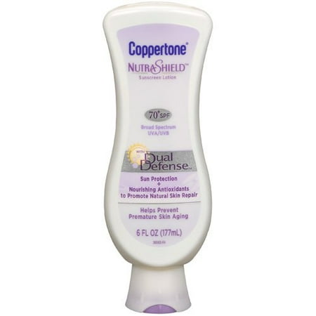 Coppertone Nutrashield With Dual Defense & 70+ SPF Sunscreen Lotion, 177 ml