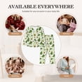 thumbnail image 5 of Goofa Green Avocado Printed Women’s 2 Piece Pajama Set Super,Pajamas Women's Long Sleeve Sleepwear Soft Button Down Loungewear Pjs Lounge Set Nightwear-, 5 of 9