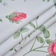 thumbnail image 6 of Round Fitted Vinyl Tablecloth with Elastic Edge 100% Waterproof Oil Proof PVC Table Cloth Wipe Clean Table Cover for Indoor and Outdoor, Rose, 40"- 44", 6 of 6