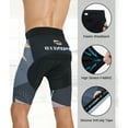 thumbnail image 3 of Bike Shorts for Men Padded Cycling Pants Biking Riding Tights Cycle Clothing Wear Gray XXL, 3 of 6