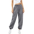 thumbnail image 6 of OVAFBAU Sweatpants Women Casual Athletic Jogger Loose No Pockets Sweatpants Bottoms, 6 of 10