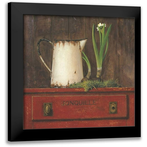 Fisk, Arnie 12x12 Black Modern Framed Museum Art Print Titled - Jonquille