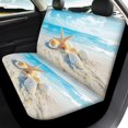 thumbnail image 3 of Jeiento Starfish Shell Car Seat Covers Set of 4 Front and Rear Split Bench Protection Stretchy Front Back Seat Cover for Women Men Fit for Auto Truck Van SUV Car Accessories, 3 of 7