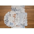 thumbnail image 4 of Lina Watercolor Theme Floral Flowers & Leaves Decorative Cotton Kitchen Table Runner 14" x 51", 4 of 5