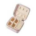 thumbnail image 4 of Organizador de Caja de joyería Zulema doble capa portátil Rosado, 4 of 8