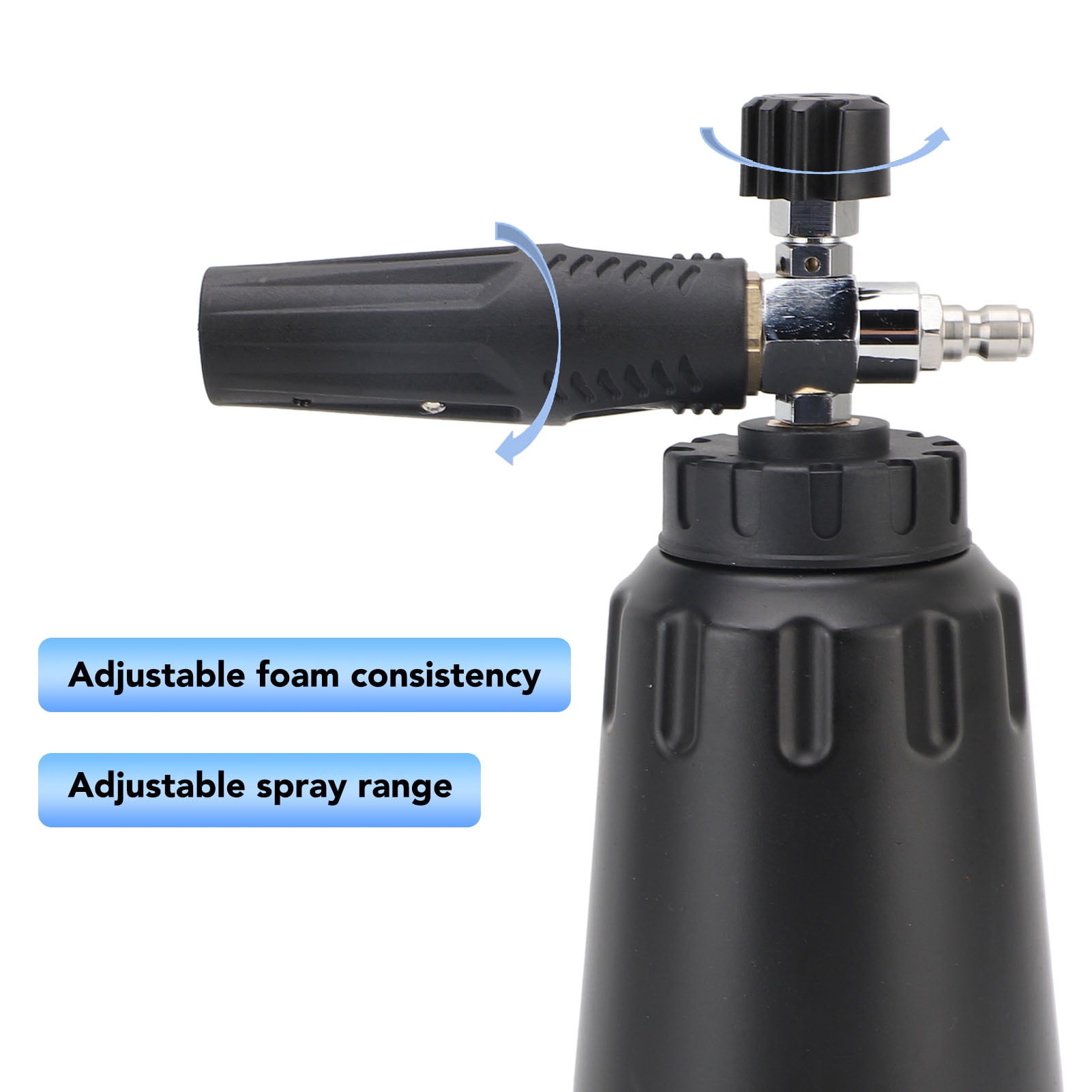 Pressure Washer Foam Dispenser, Large Capacity Pressure Washer Foam Cannon Sturdy Efficient Use 1000ML  For Car Washing