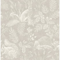 Advantage Woodland Light Grey Toile Wallpaper