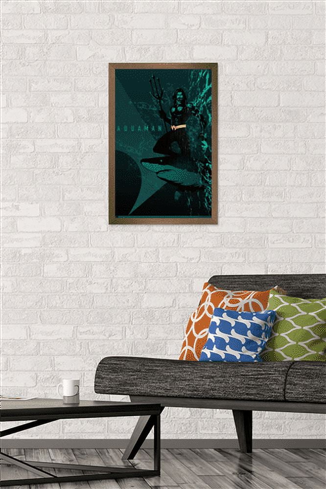 DC Comics: Dark Artistic - Aquaman Wall Poster, 14.725" x 22.375" Framed