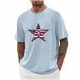 thumbnail image 1 of Tops para hombre, blusas y camisas de cuello redondo y manga corta para hombre, blusas casuales de moda con cuello redondo y manga corta para hombre, blusas de poliéster para hombre, 1 of 4